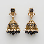 Onyx Jhumka Earrings