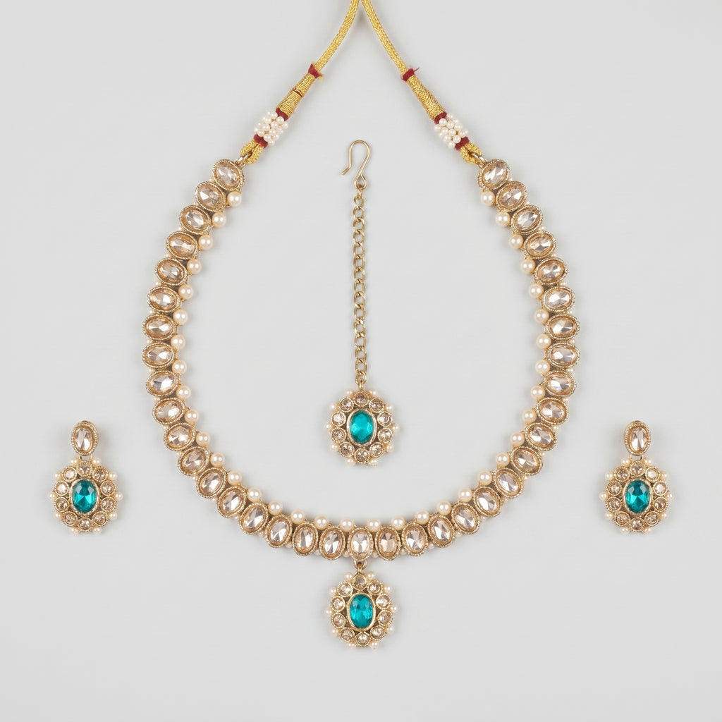 Firoza Kundan Necklace