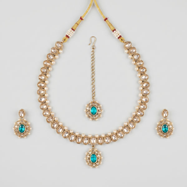 Firoza Kundan Necklace