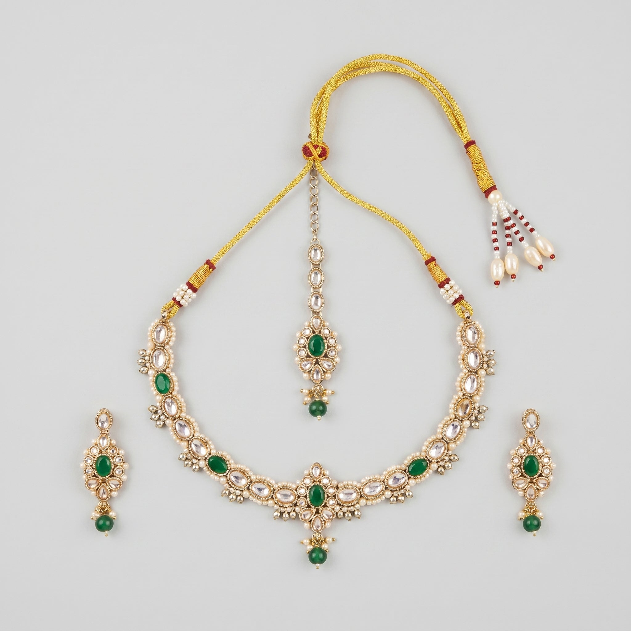 Kundan Emerald Necklace