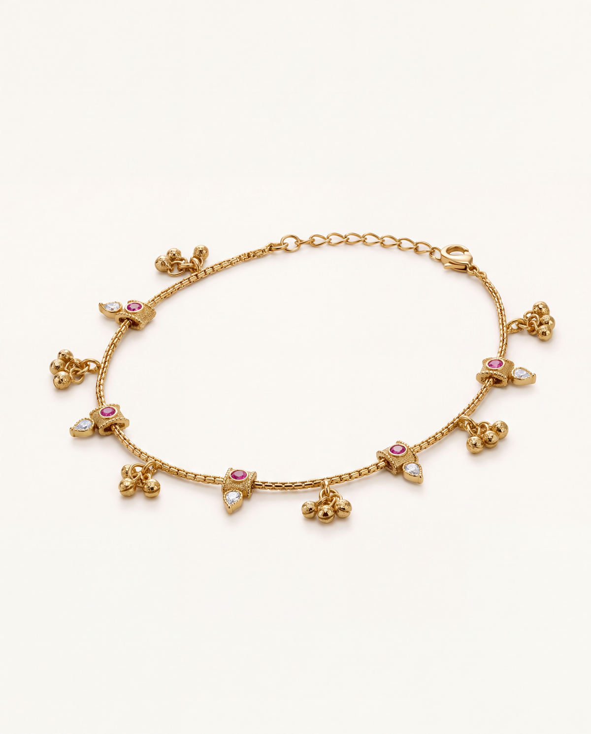 Mira Dewdrop Anklets