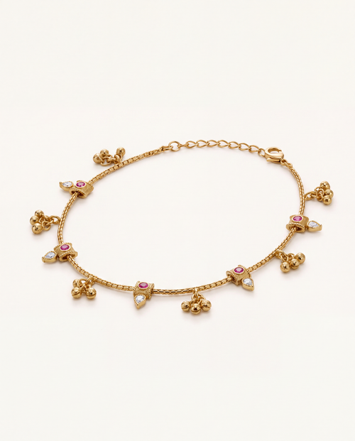 Mira Dewdrop Anklets