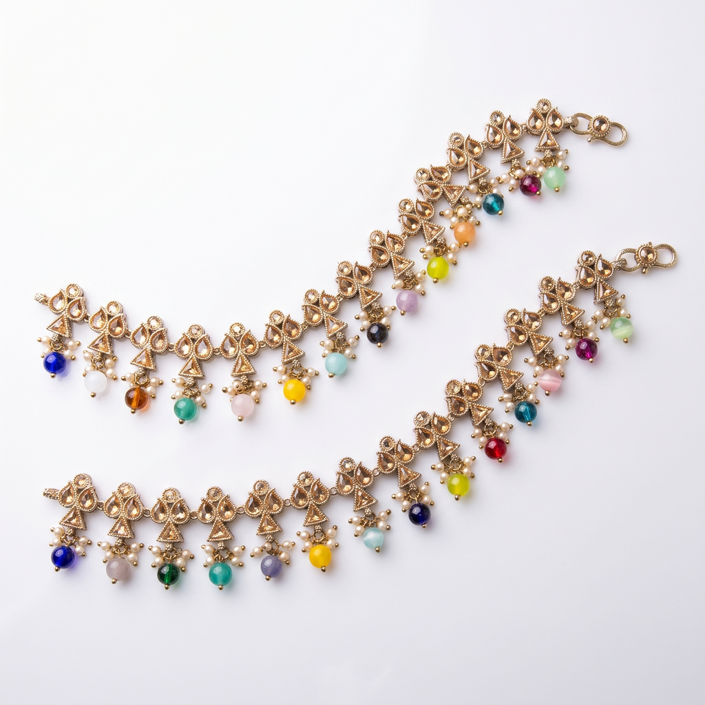 Gia Multi-Color Anklets