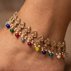 Gia Multi-Color Anklets