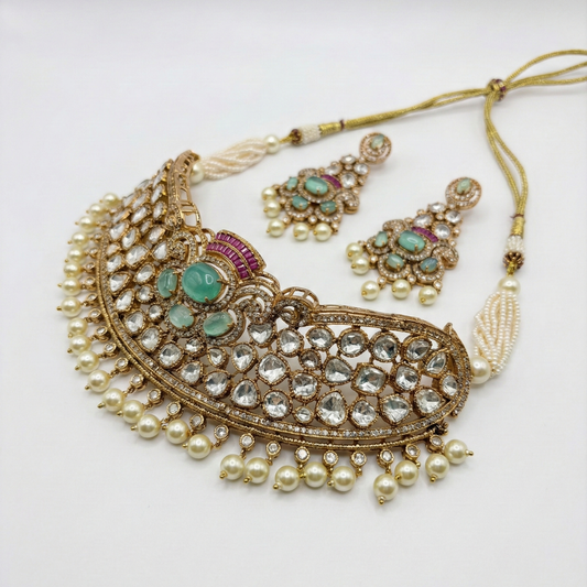 Ocean Dew Pearl Choker Set