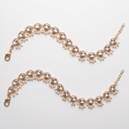 Oval Pearl Anklets