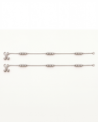 Opal Chime matching anklet pair laid flat