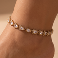 Priya Dewdrop Anklets