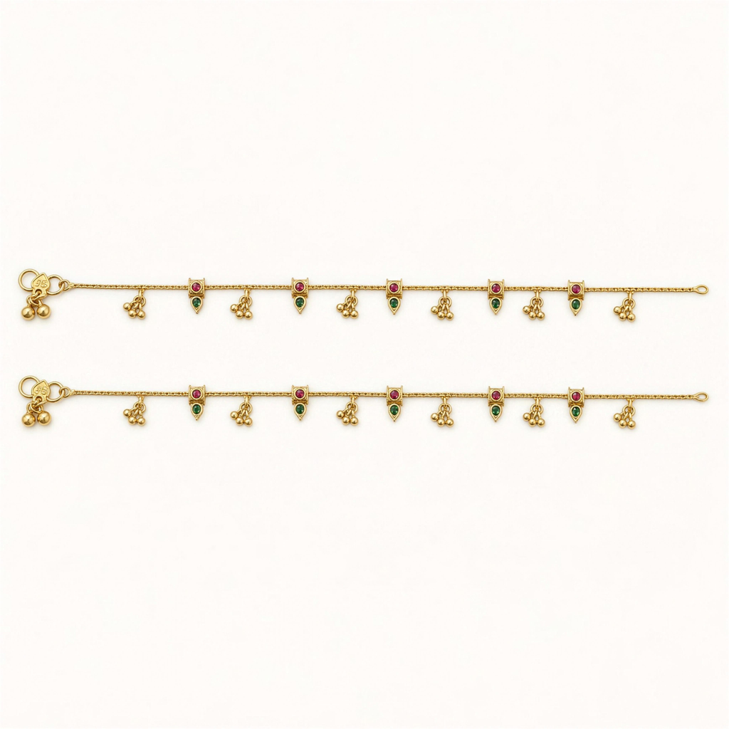 Scarlet Ivy Anklets