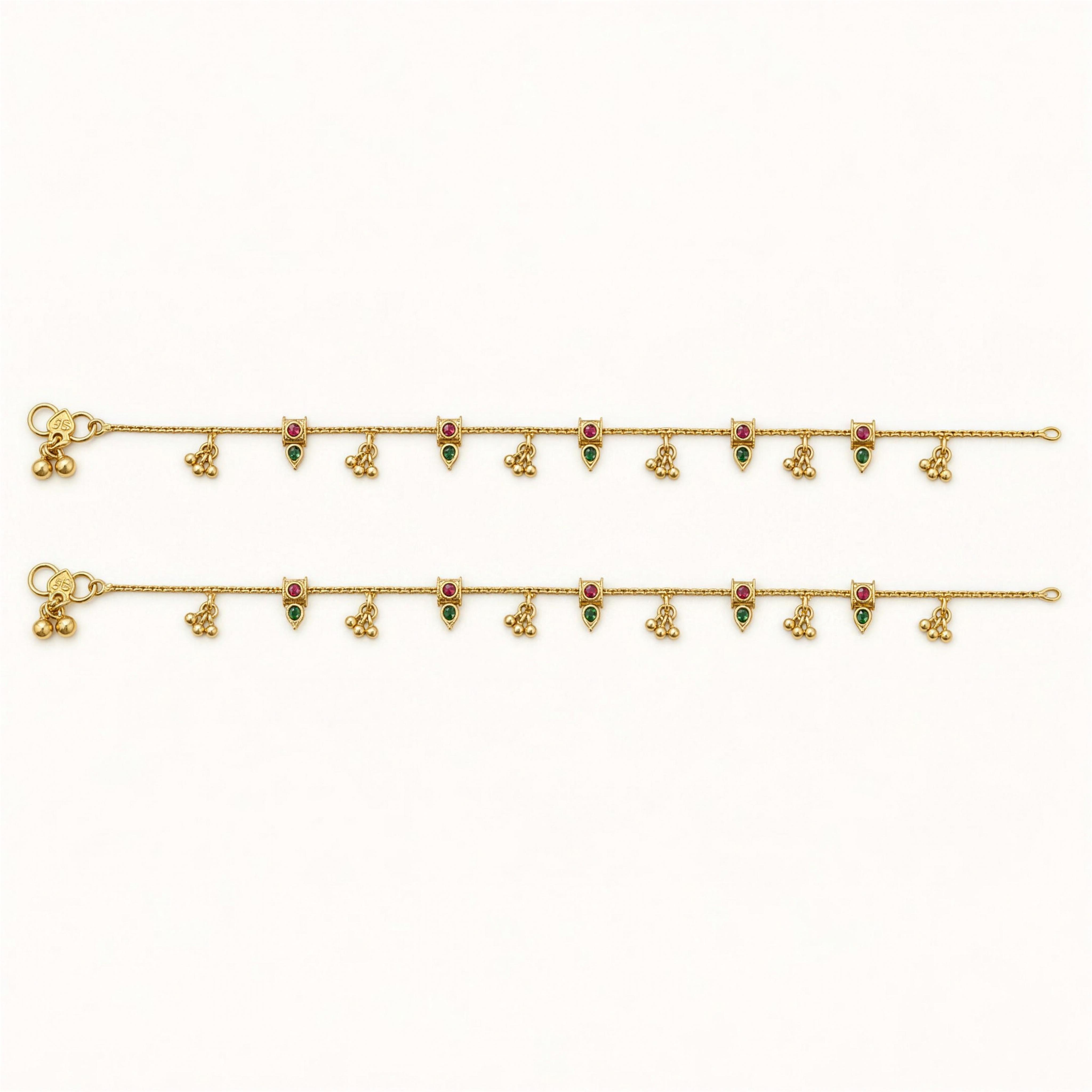 Scarlet Ivy Anklets