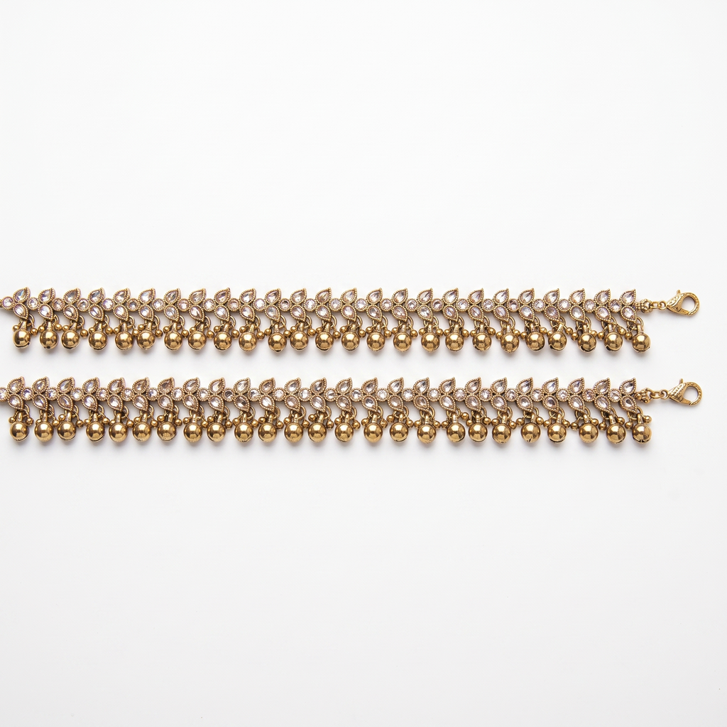 Kiran Gilded Anklets