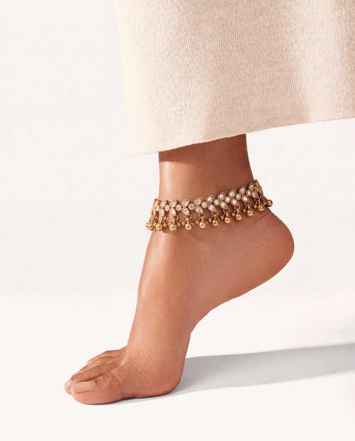 Kiran Gilded Anklets