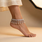 Crystal Pearl Anklets