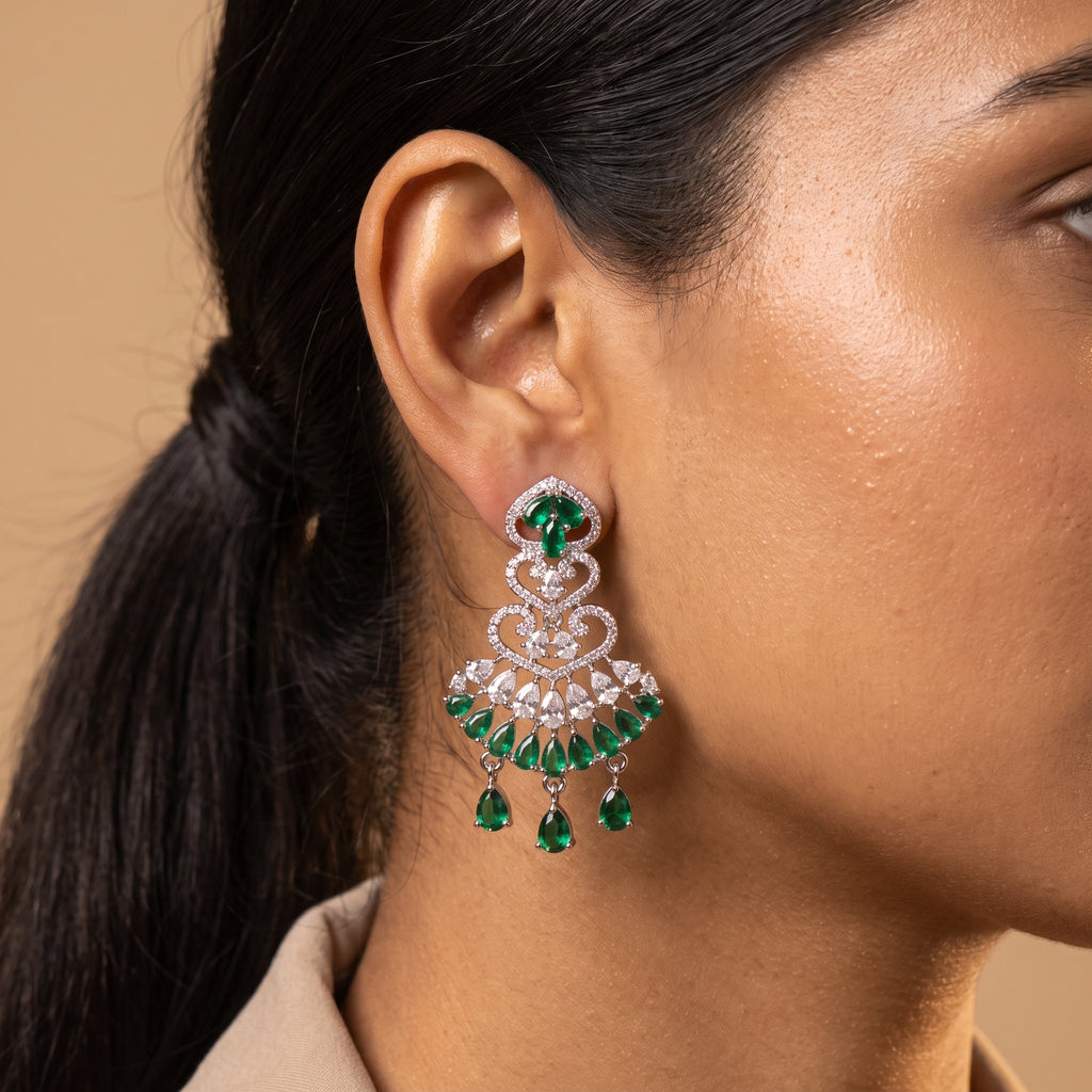 Rani Emerald Earrings