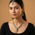 Emerald Floral Necklace
