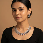 Mayuri Sapphire Necklace Set