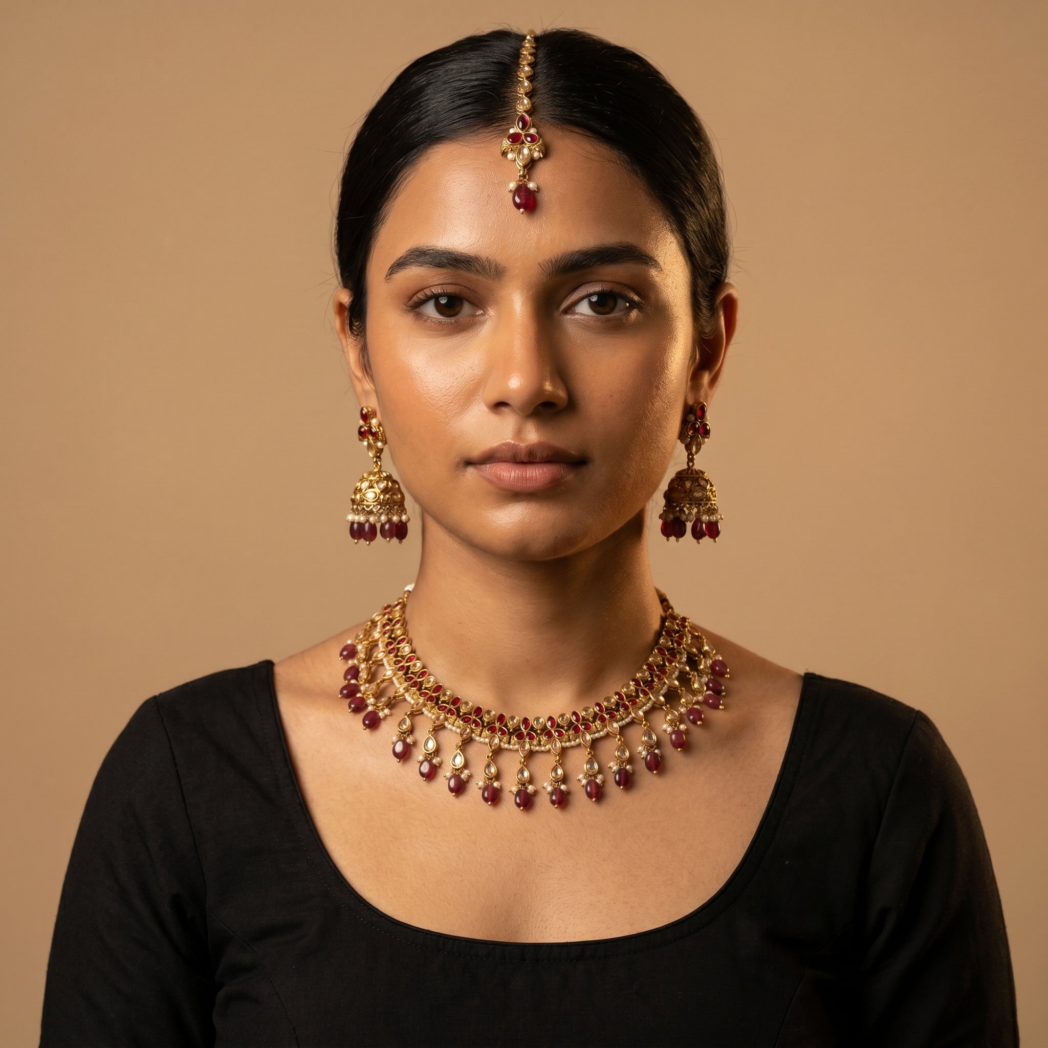 Kundan Ruby Necklace
