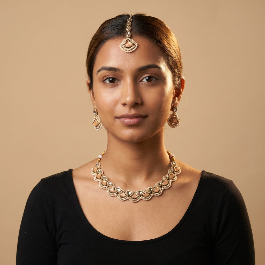 Rani Peach Necklace