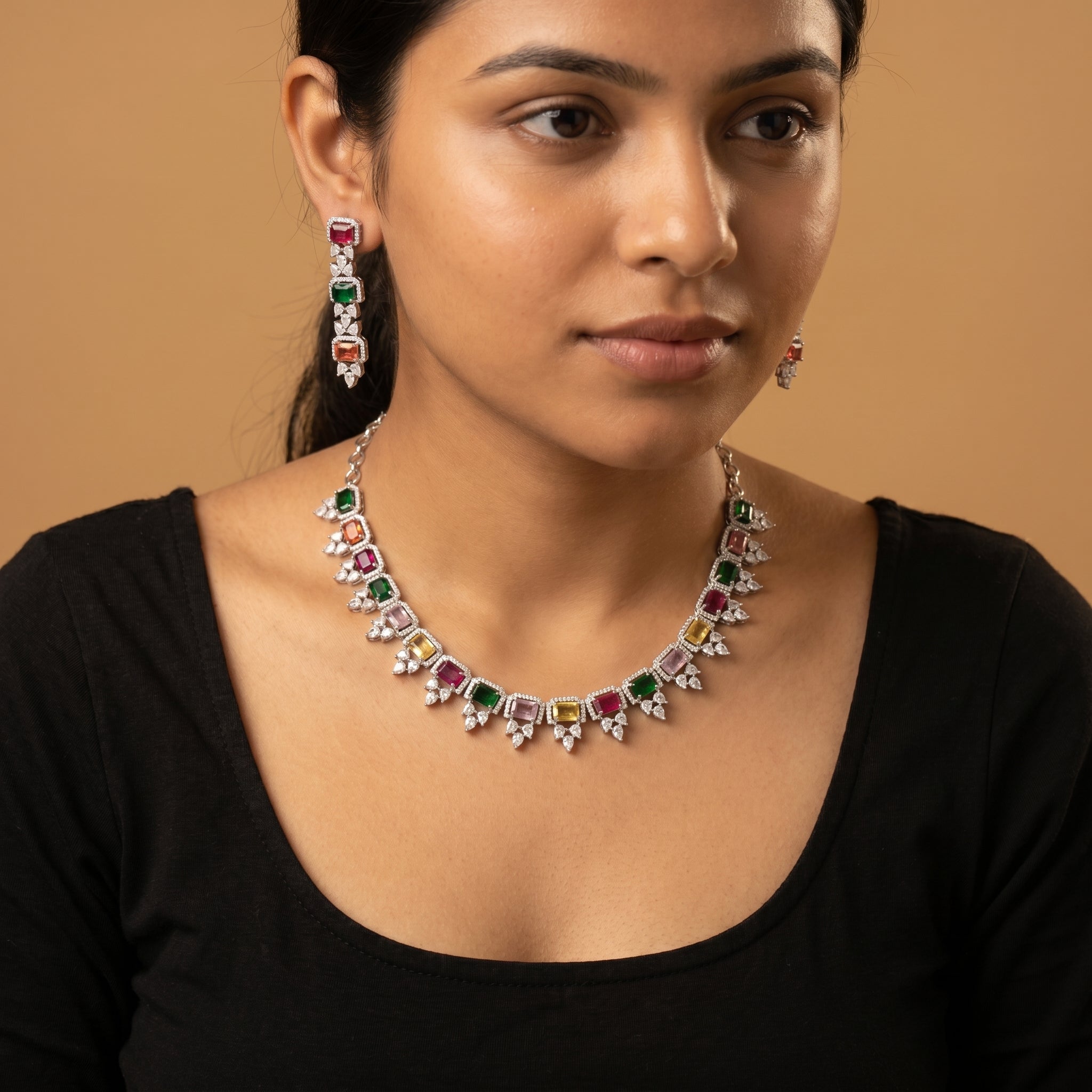 Rangoli Necklace Set