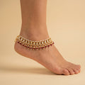 Gilded Ruby Anklets