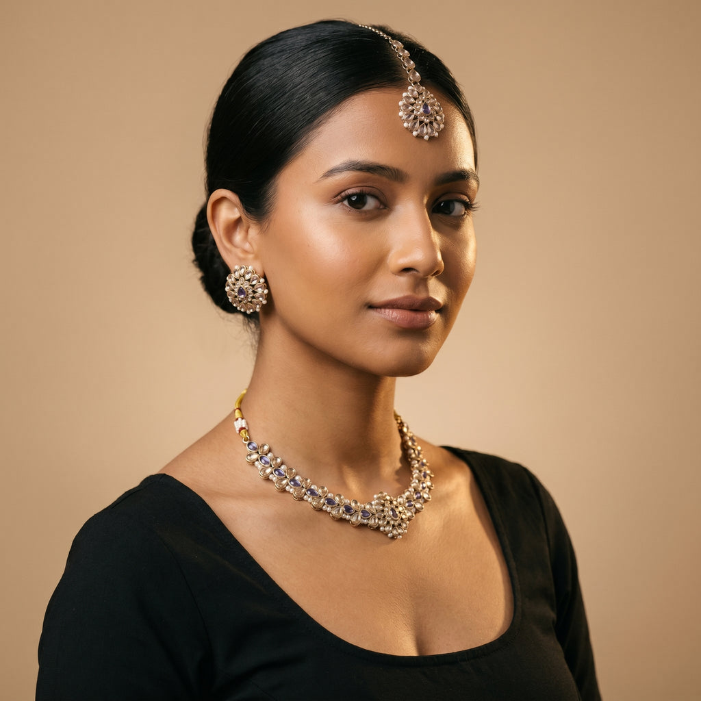Amethyst Pearl Necklace