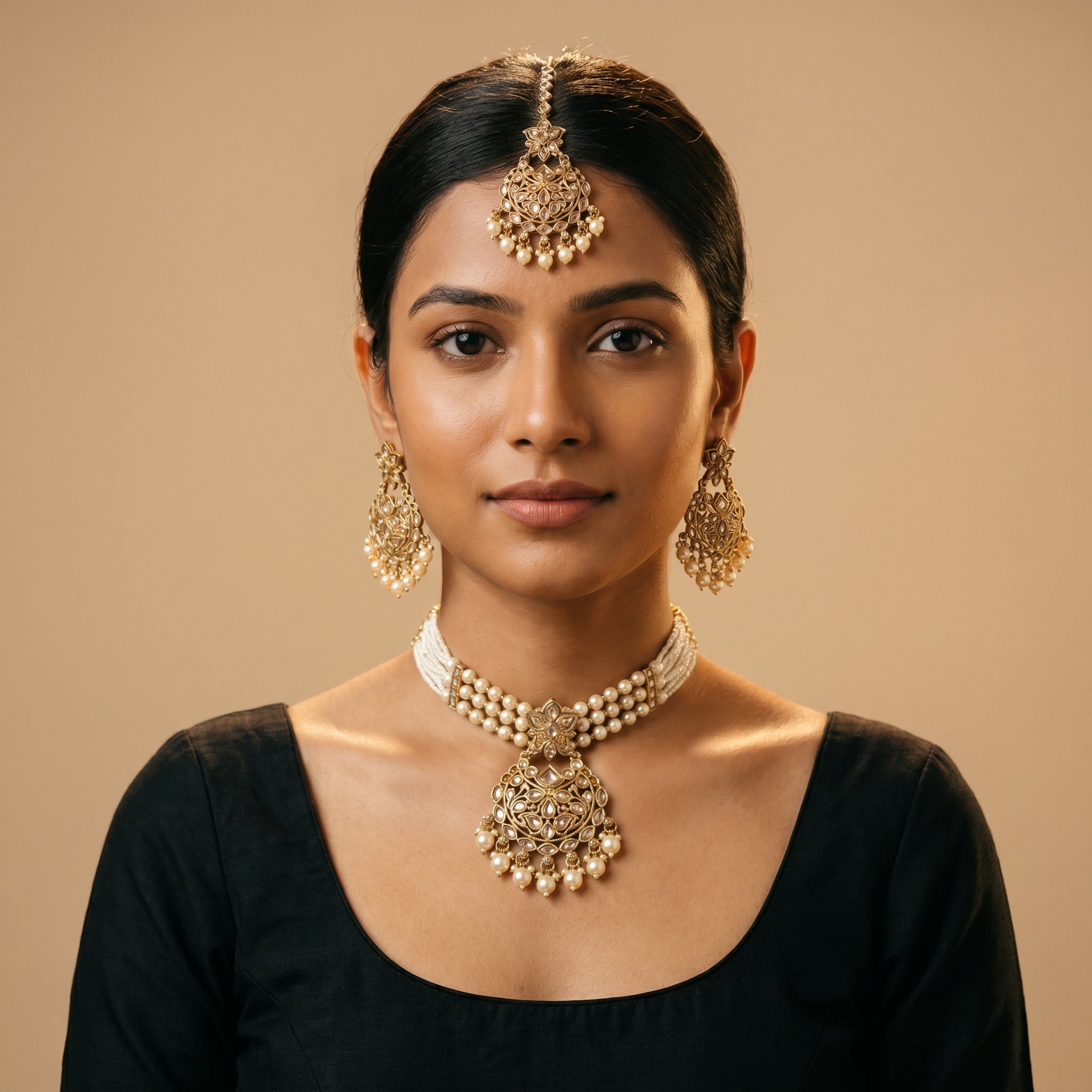 Kundan Moti Necklace