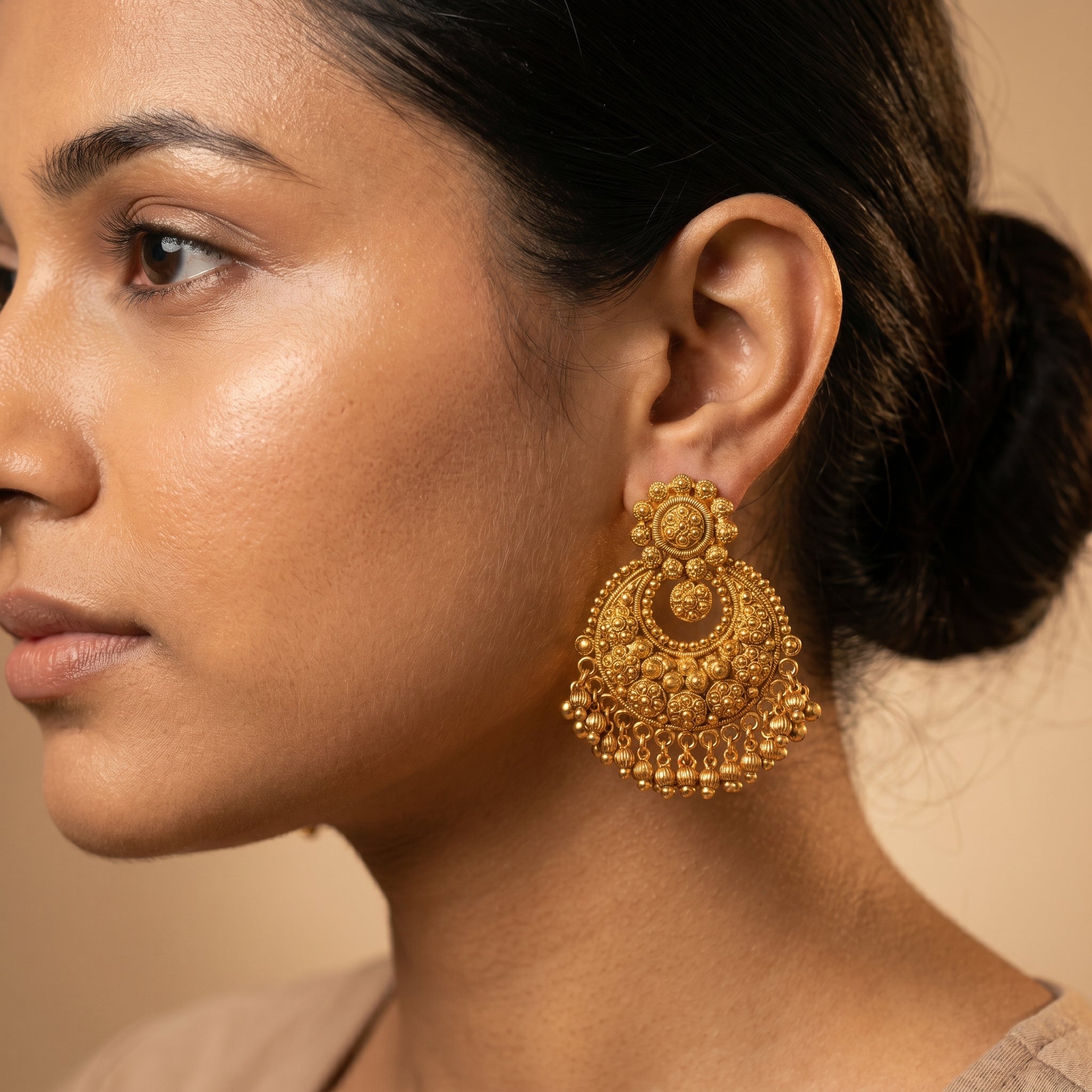 Kavya Gold Earrings
