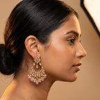 Gulabi Moti Earrings