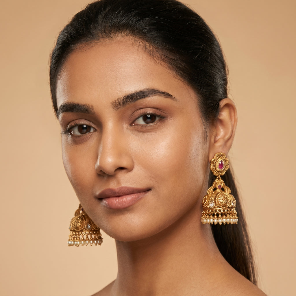 Ruby Drop Earrings
