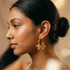 Gold Jhankar Earrings