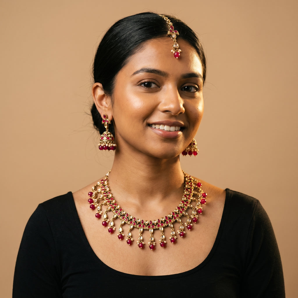 Polki Ruby Necklace