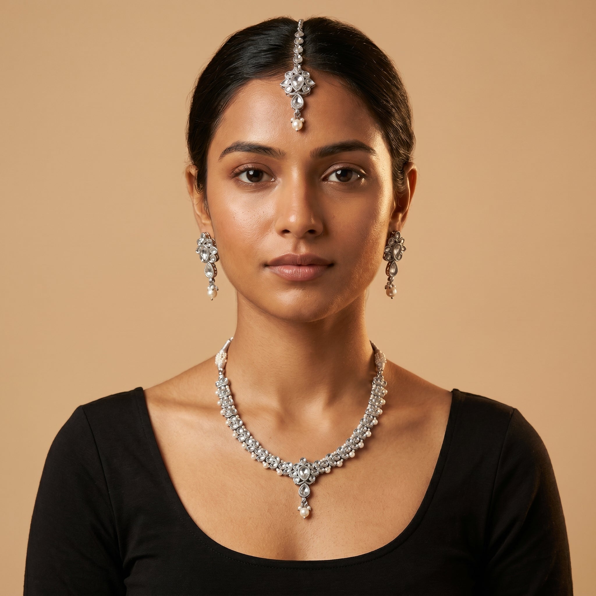 Polki Pearl Necklace