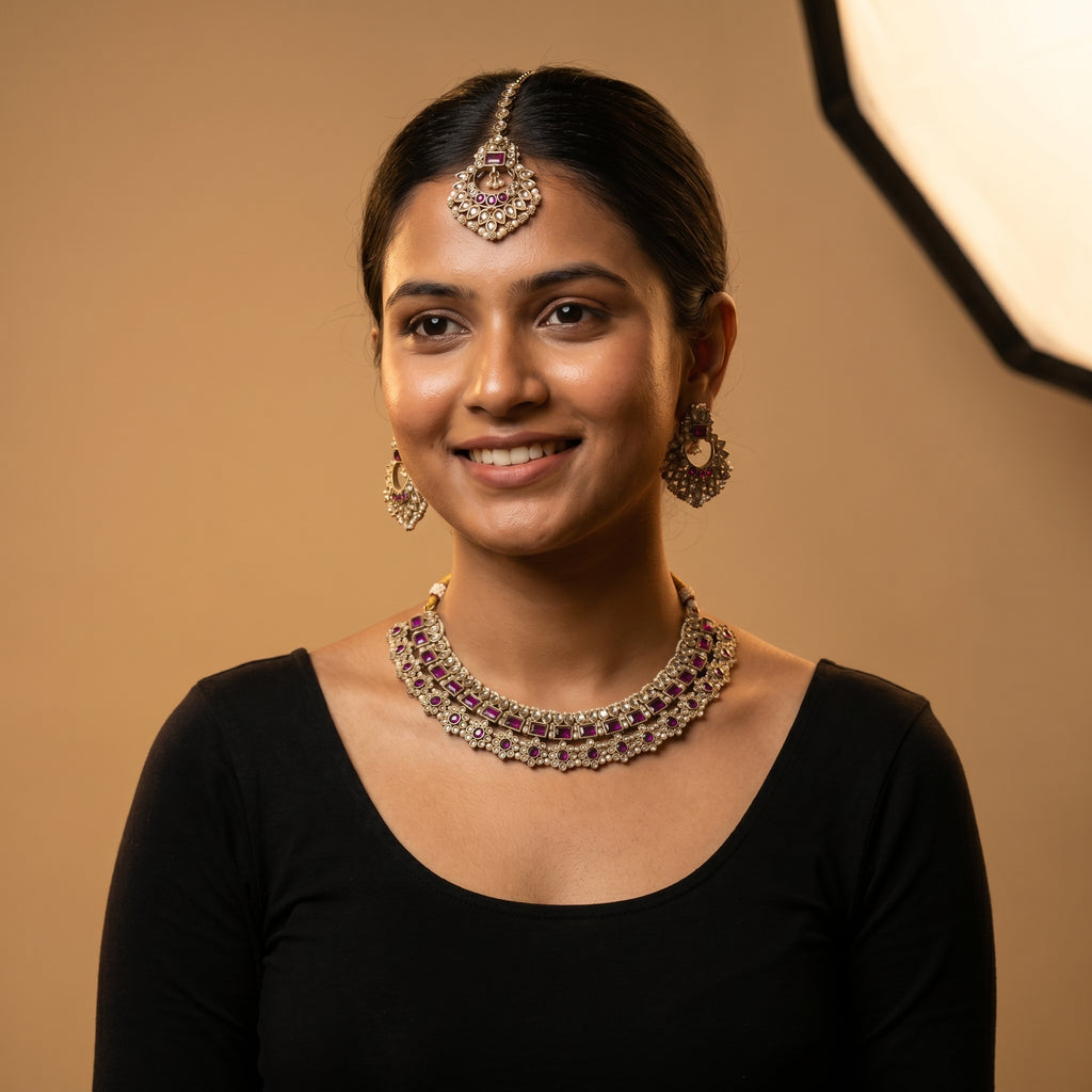 Priya Amethyst Necklace
