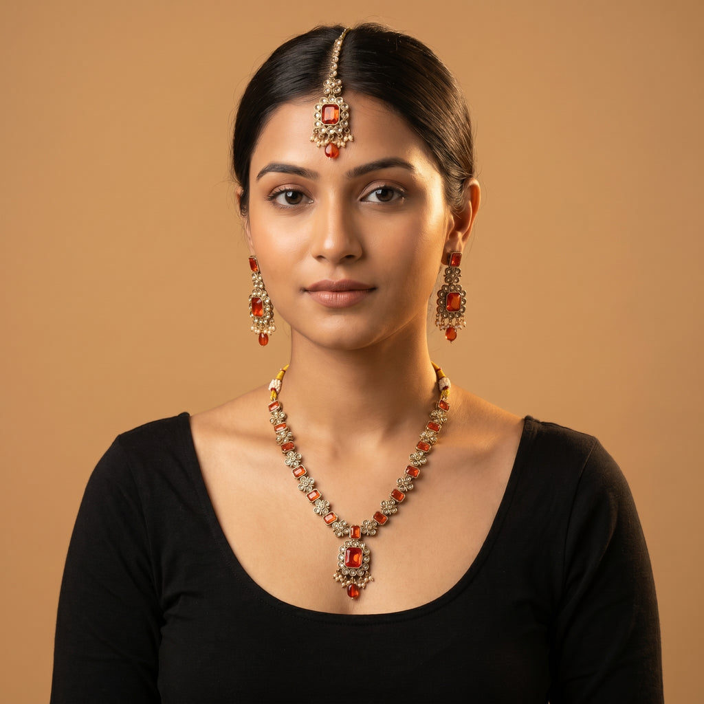 Priya Ruby Necklace