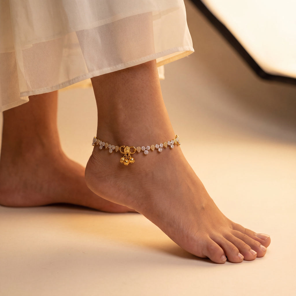 Noor Gilded Anklets