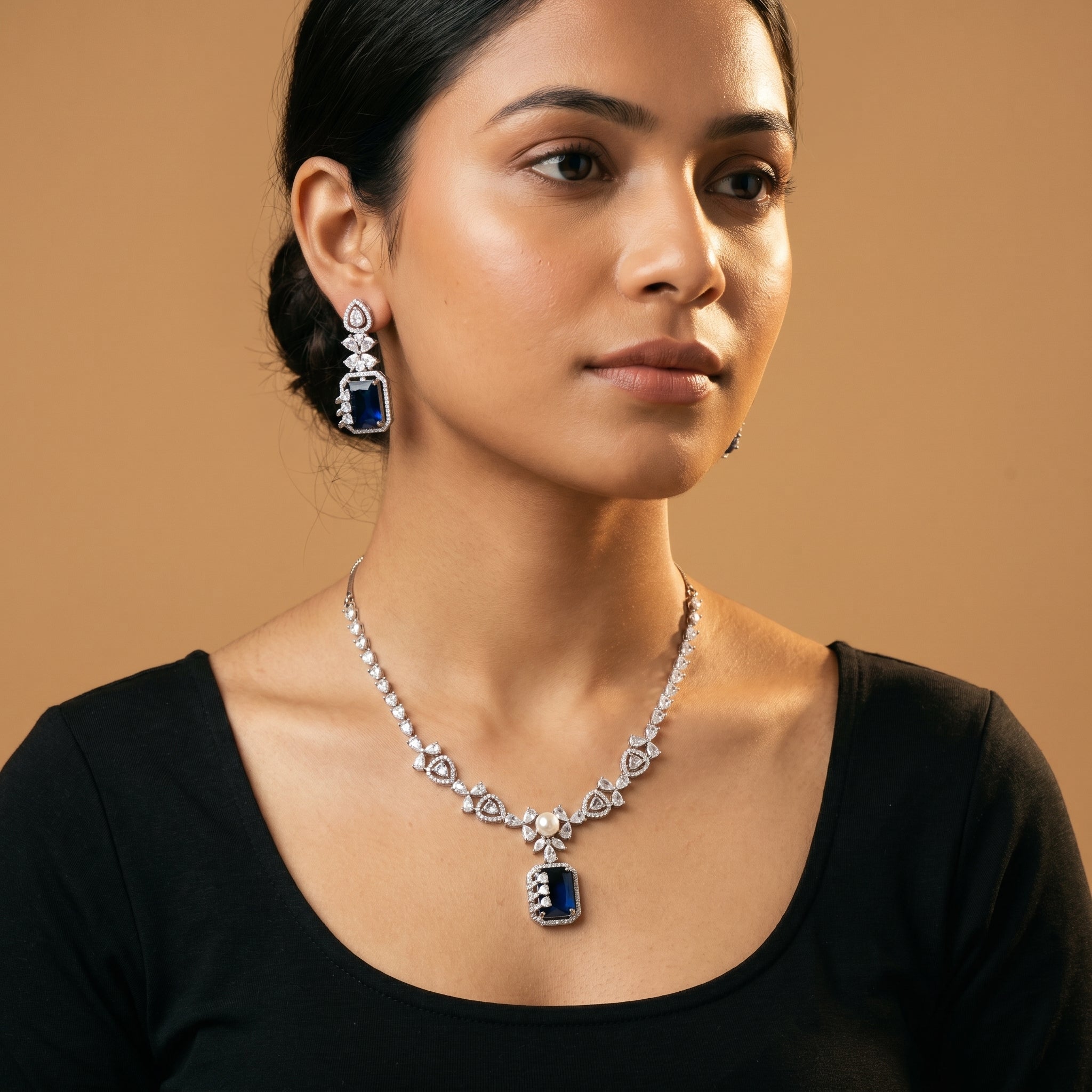 Pearl Neelam Set