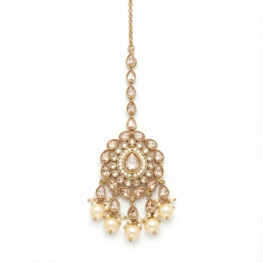 Ivory Glow Teardrop Tikka