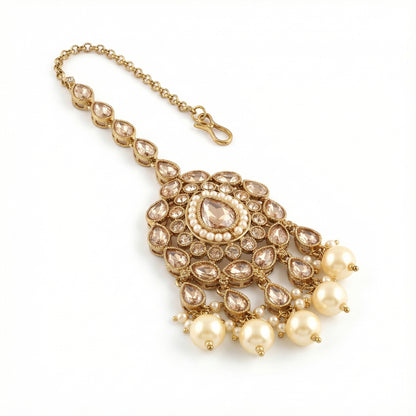 Ivory Glow Teardrop Tikka