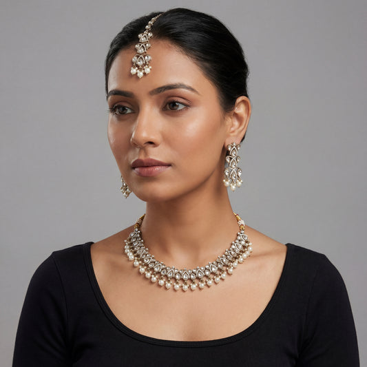 Sitara Pearl Polki Set