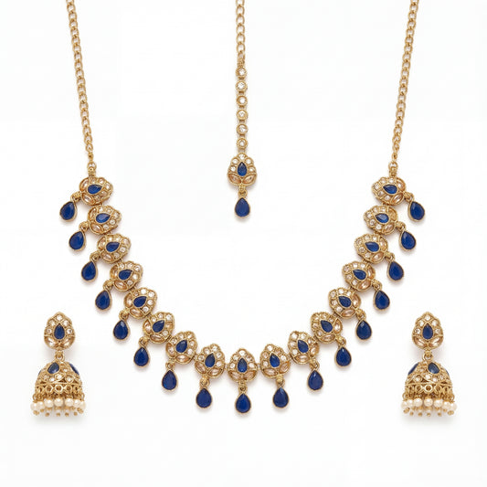 Neela Chand Polki Set