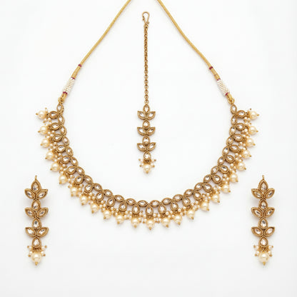 Ruhani Ivory Pearl Necklace Set