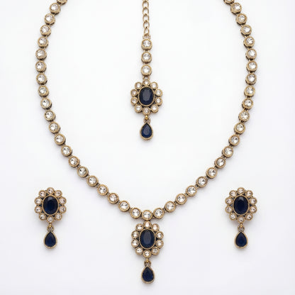 Meher Noir Kundan Necklace Set