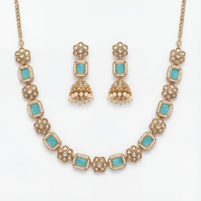 Riva Aqua Bloom Necklace Set