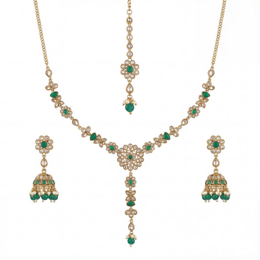 Safiya Emerald Heirloom Necklace Set