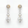 Ruhani Pearl Orbit Earrings gold-plated orbit earrings for Indian bridal and festive wear