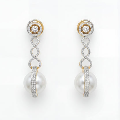 Ruhani Pearl Orbit Earrings