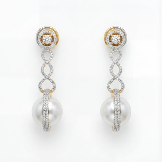 Ruhani Pearl Orbit Earrings