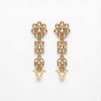 Aanya Floral Pearl Earrings