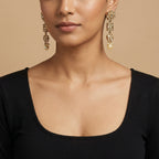 Aanya Floral Pearl Earrings