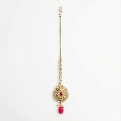 Mehru Ruby Medallion Tikka